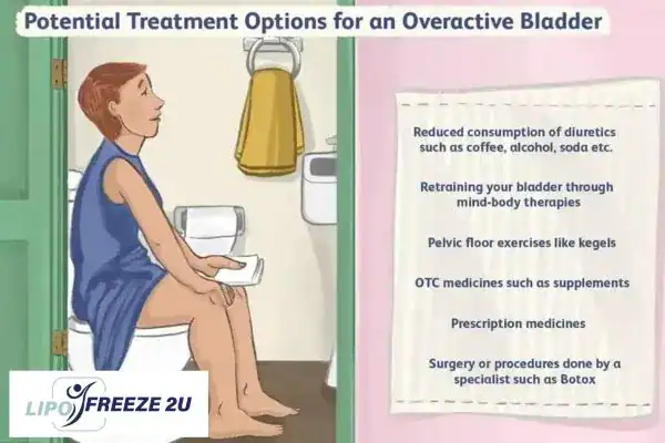 image of woman on toilet because of an overactive bladder Buckingham